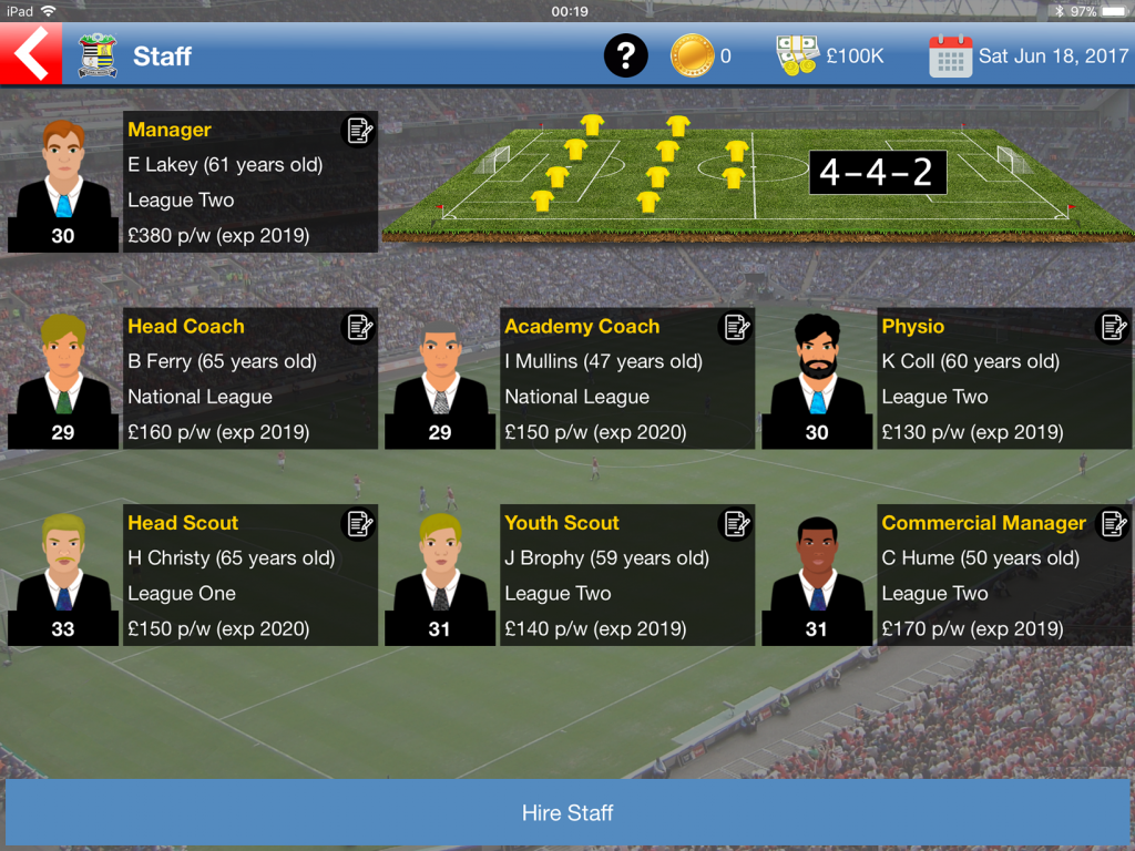 Soccer Tycoon Top Drawer Games